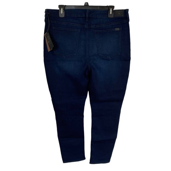 Jen7 by 7 for all mankind women's 16 dark blue ankle skinny stretch jeans - Picture 7 of 13